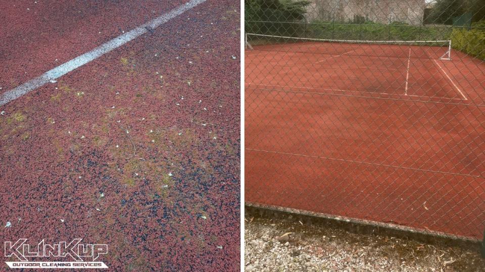 Produits nettoyants pour des terrains de tennis